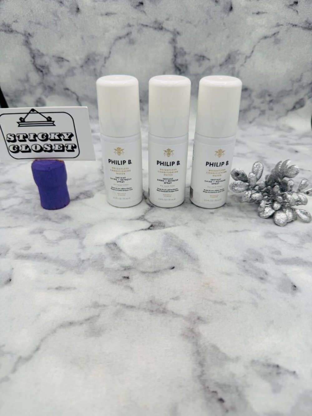 Philip B Haircare Gift Set-Weightless Conditioning Water,Travel,3 X 75ml-3pc-NEW